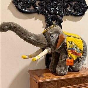 1987 Ringling Bros Circus King Tusk Plush